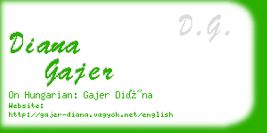 diana gajer business card